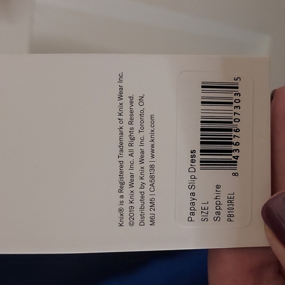 Knix Papaya Slip Dress Sapphire - Picture 7 of 10